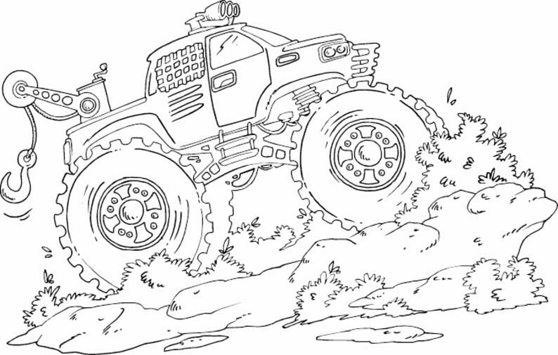 Race Truck Coloring Pages