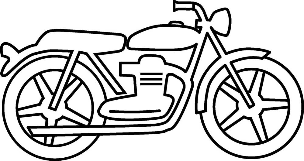 Police Motorcycle Coloring Pages