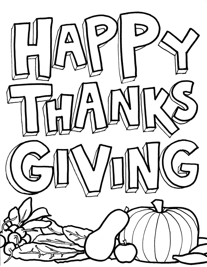 Thanksgiving Coloring Pages For Toddler