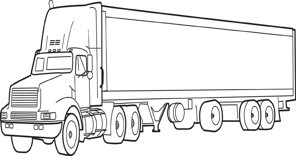 40 Free Printable Truck Coloring Pages Download