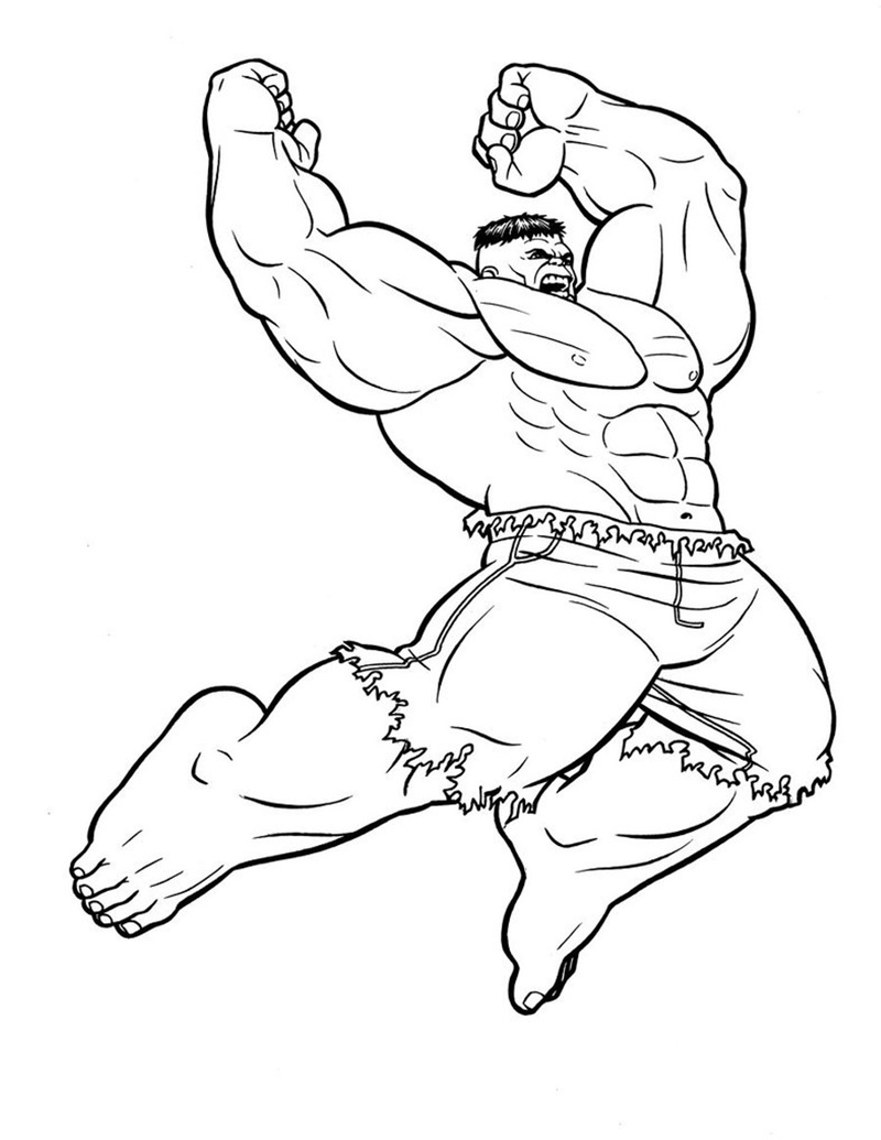 Incredible Hulk Coloring Pages Printable