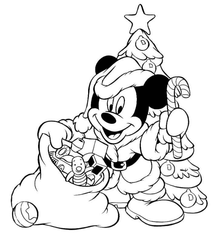 Disney Christmas Coloring Pages Kids
