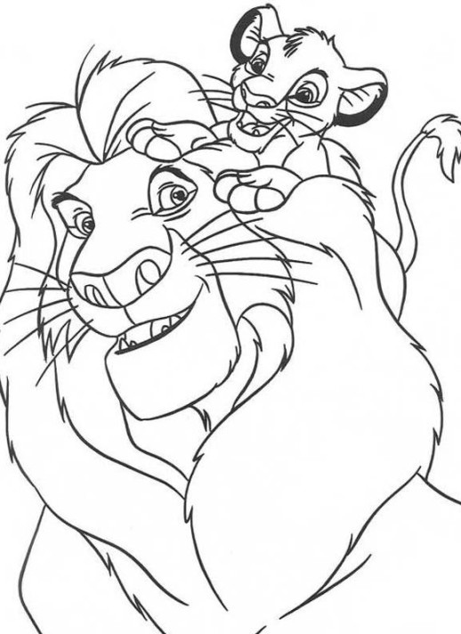 Disney Coloring Pages Lion King