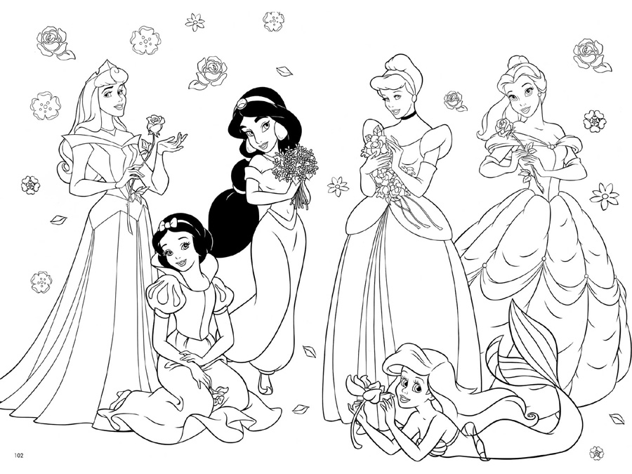 Disney Princess Coloring Pages