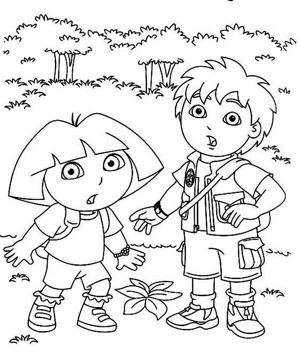 Dora And Diego Coloring Pages