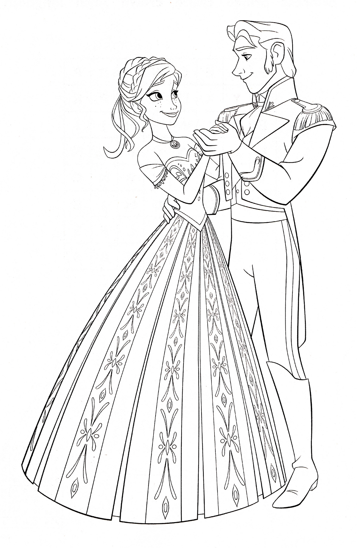 disney movie frozen coloring pages