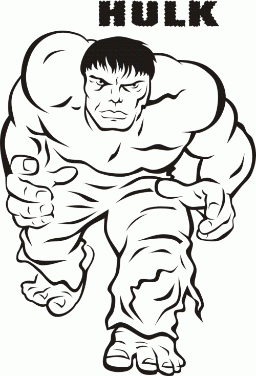 Hulk Coloring Pages Free Download
