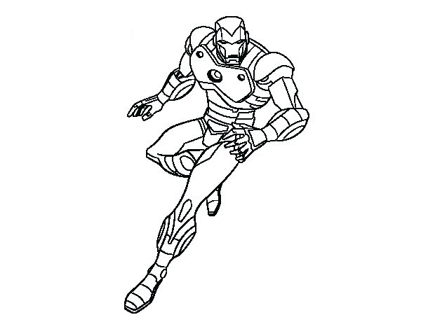 lego ironman coloring page