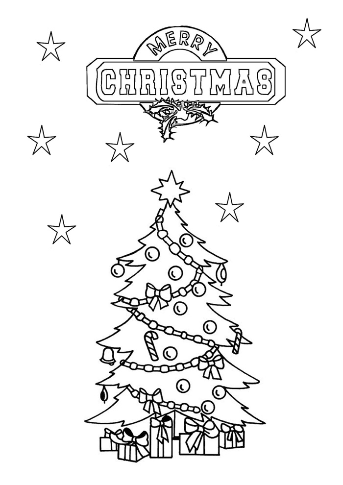 Precious Moments Christmas Tree Coloring Pages