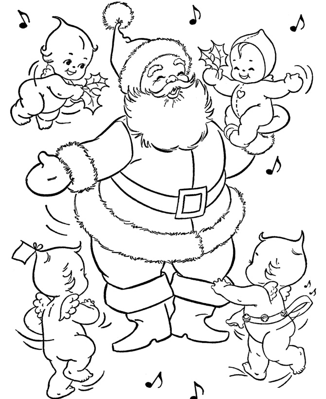 Santa Claus Coloring Pages To Print