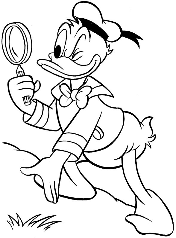 Donald Duck Coloring Pages Free