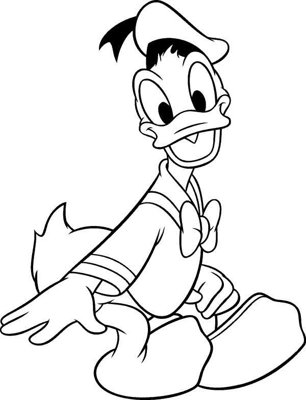 Donald Duck Coloring Pages to print for Free