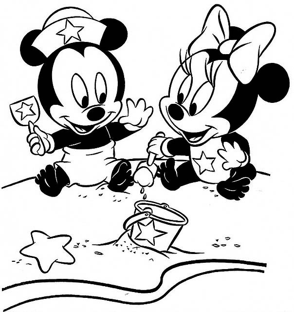 Mickey Mouse Face Coloring Pages