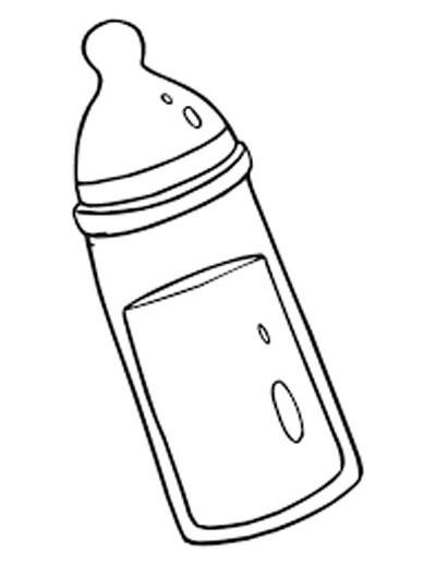 Baby Bottle Coloring Pages