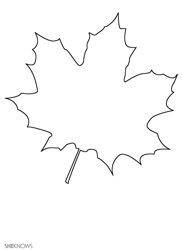Printable  Leaves Coloring Pages