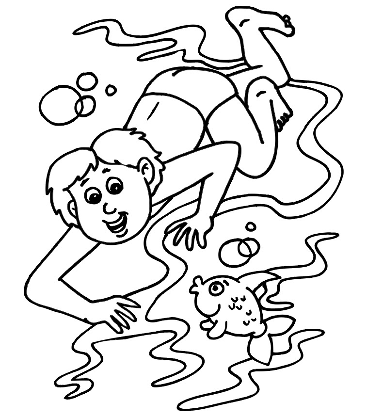 Summer Coloring Pages For Boys