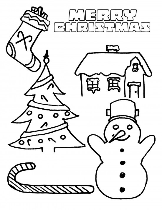 Merry Christmas Coloring Pages Download