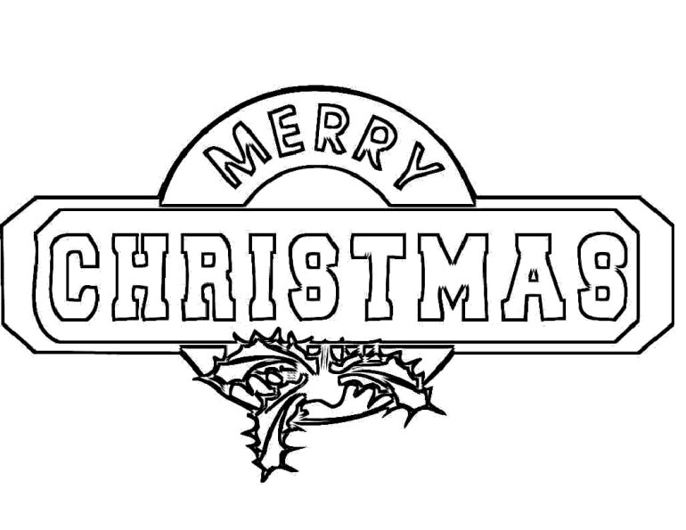 Merry Christmas Coloring Pages To Print