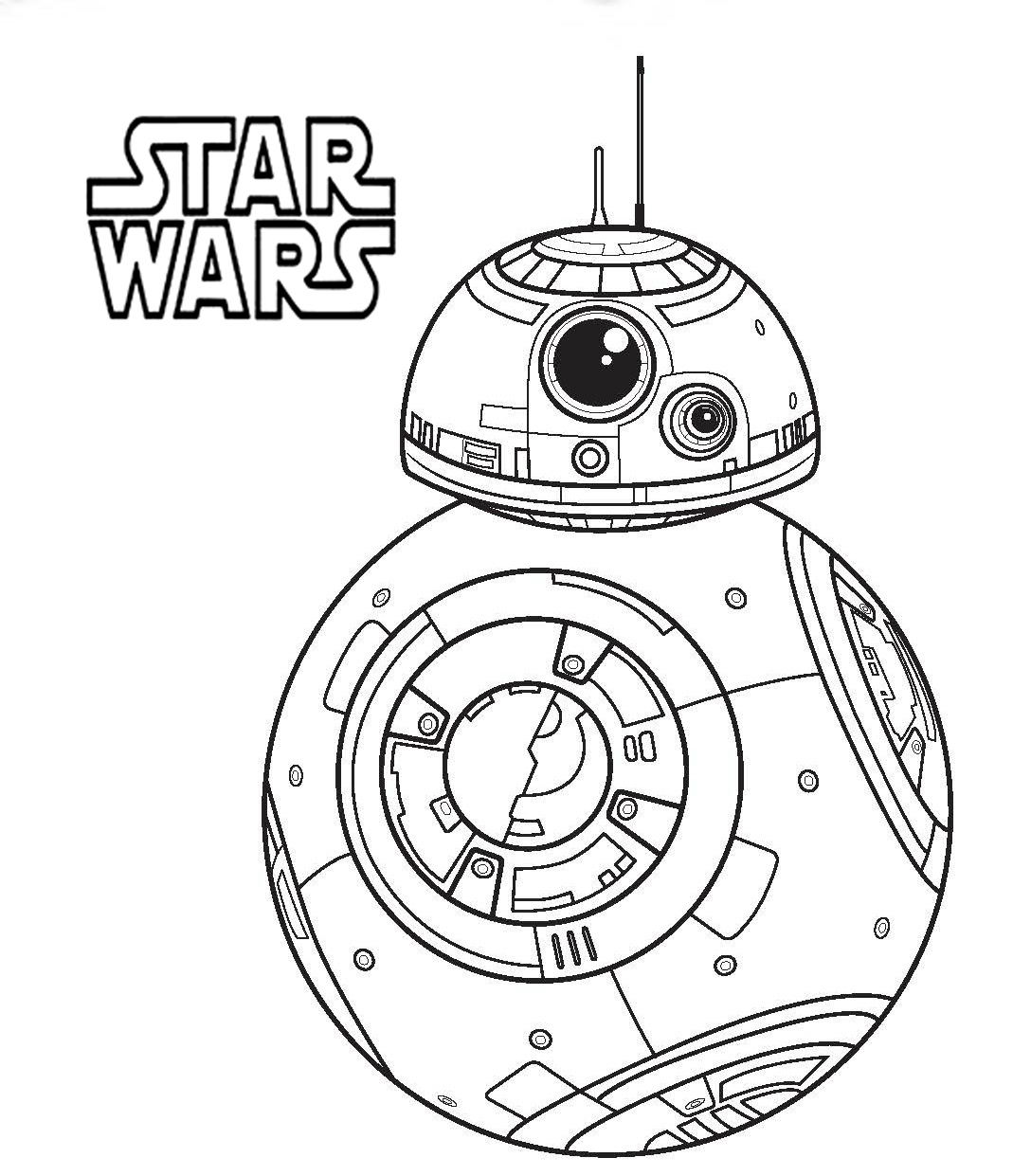 Star Wars Coloring Pages BB8