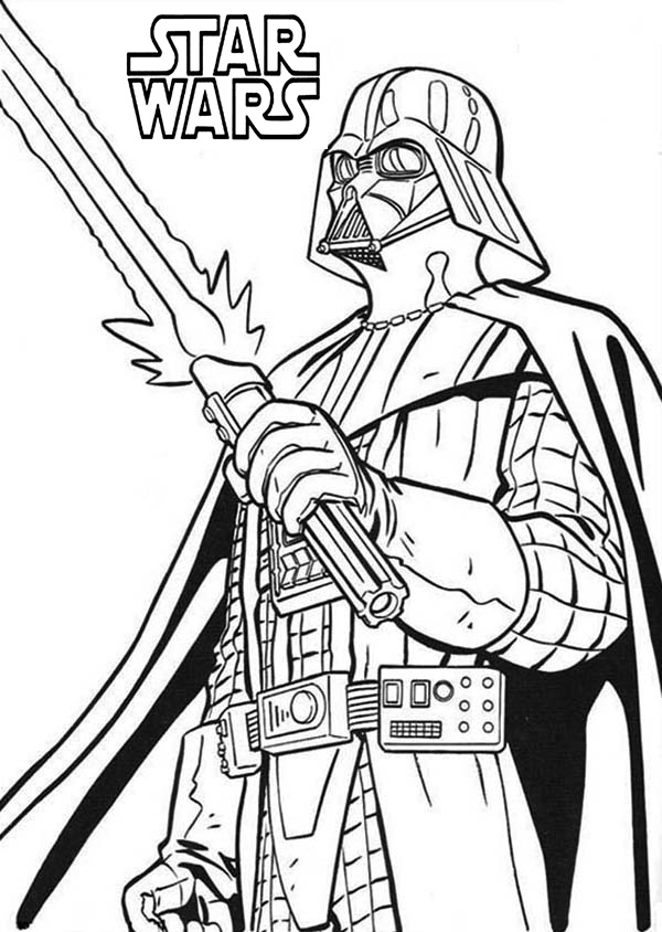 Star Wars Coloring Pages Darth Vader