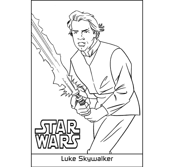 Star Wars Coloring Pages Luke