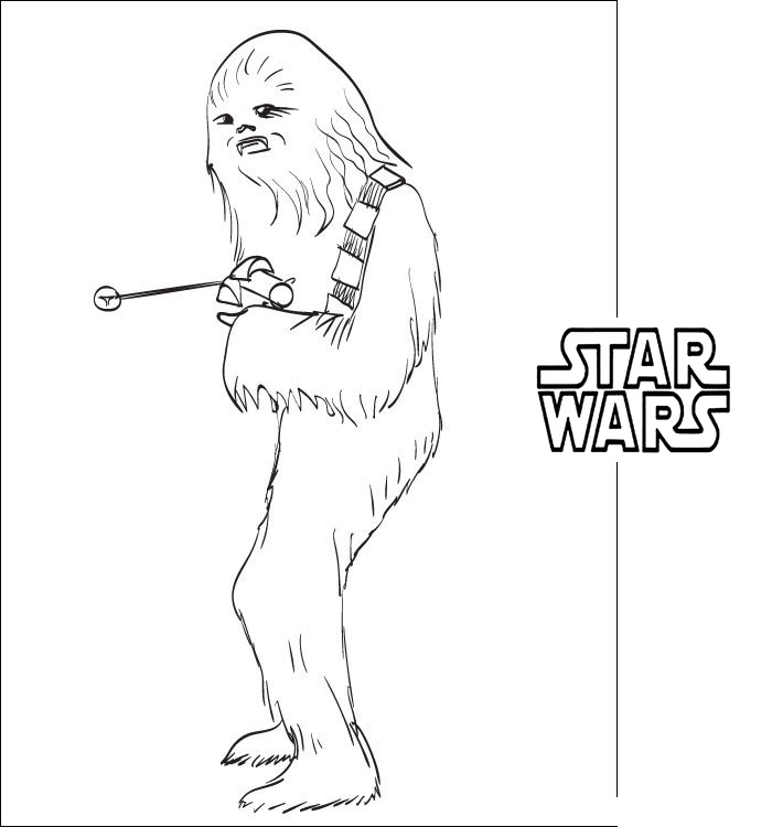 Star Wars Coloring Pages Shewbacca