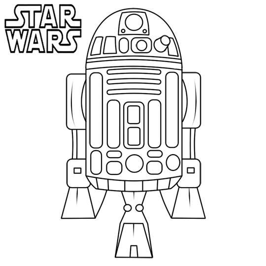 Star Wars Coloring Pages r2d2