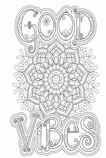 inspirational quotes coloring pages for adults