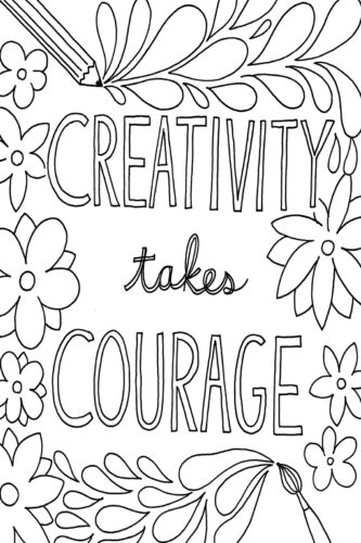 Inspirational Quotes Coloring Pages For Adults