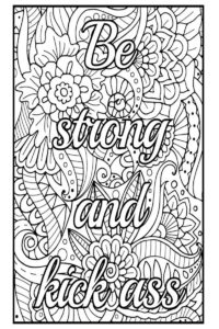 inspirational quotes coloring pages for adults