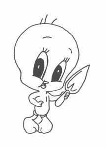 Cute Tweety Bird Coloring Pages