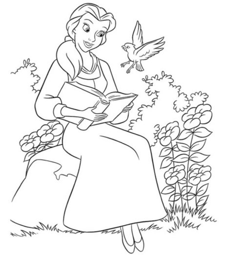 Free Beauty and The Beast Coloring Pages