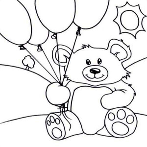 teddy bear coloring pages for kids