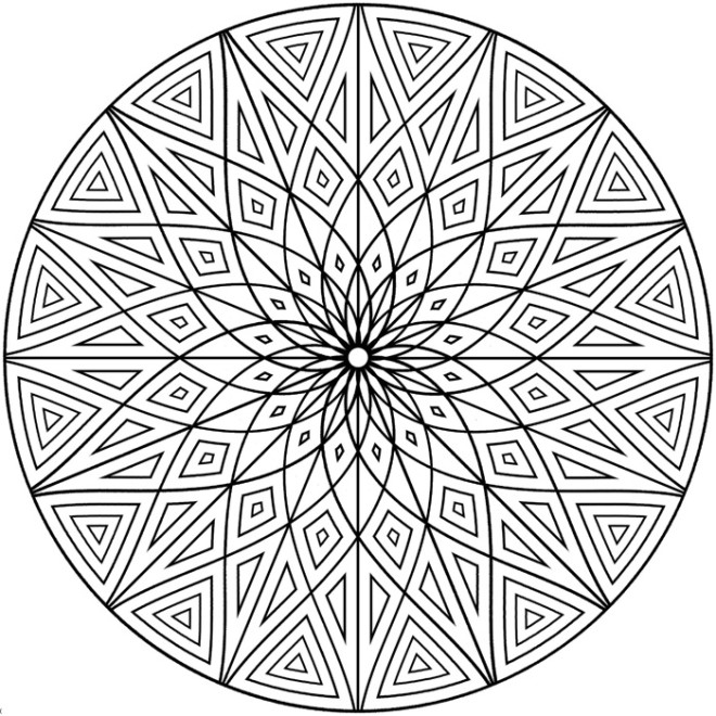 Free Geometric Coloring Pages For Adults