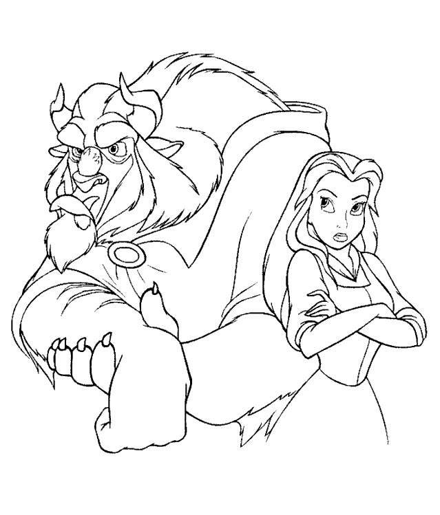 Bell Coloring Pages Beauty And The Beast Coloring Pages