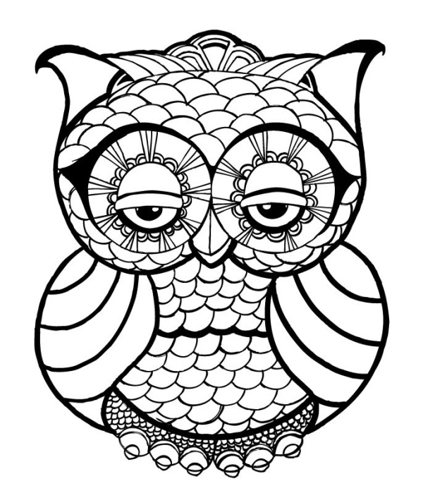 Free Printable Owl Coloring Pages For Adult