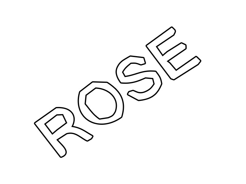 Rose Preschool Coloring Pages