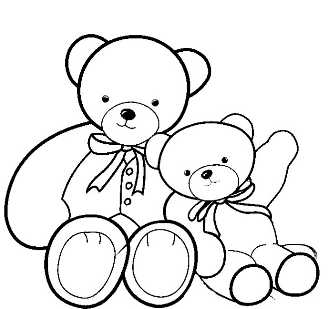 Teddy Bear Coloring Pages For Kids