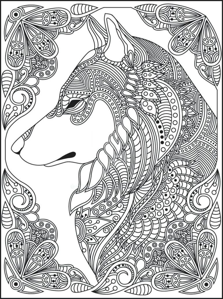 complicated Coloring Pages for Adults free