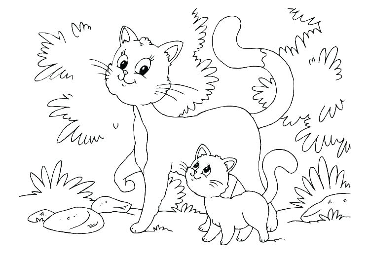 Baby Kitty Coloring Pages