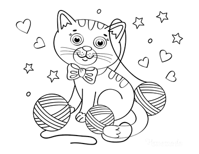 Cat Coloring Pages Kitten