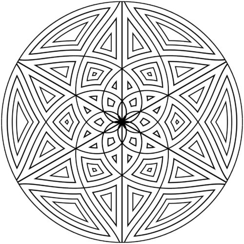 Free Geometric Coloring Pages For Adults