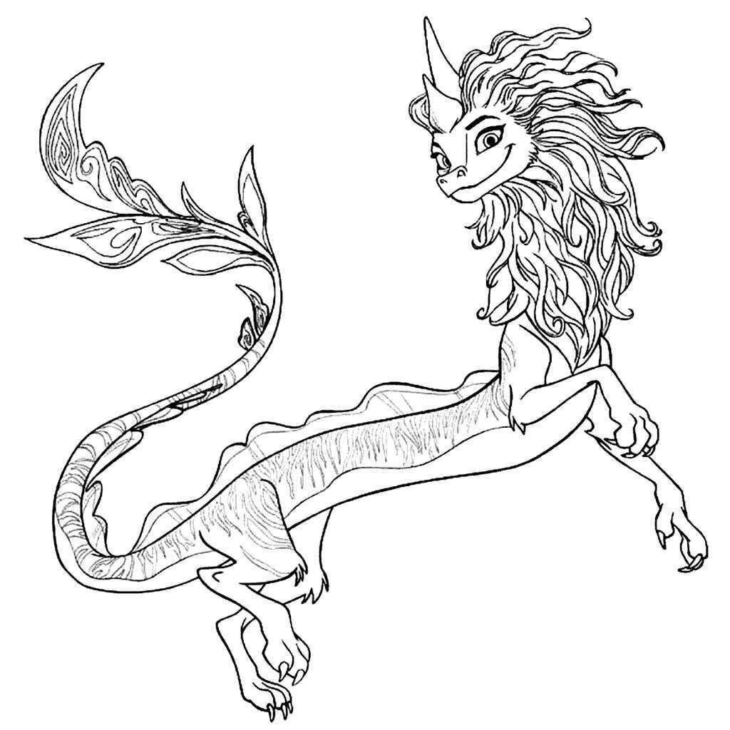Dragon Printable Coloring Pages 
