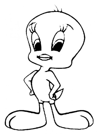 Free Cute Tweety Bird Coloring Pages