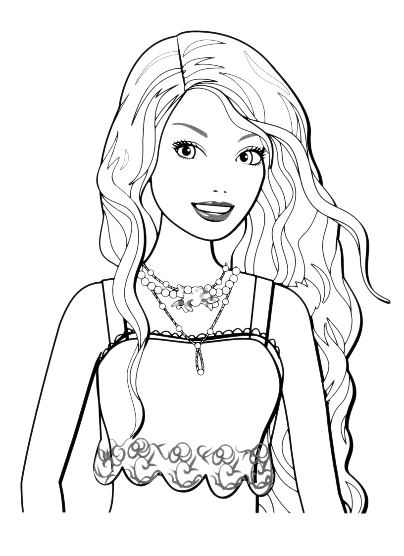 Fashion Girl Coloring Pages 7
