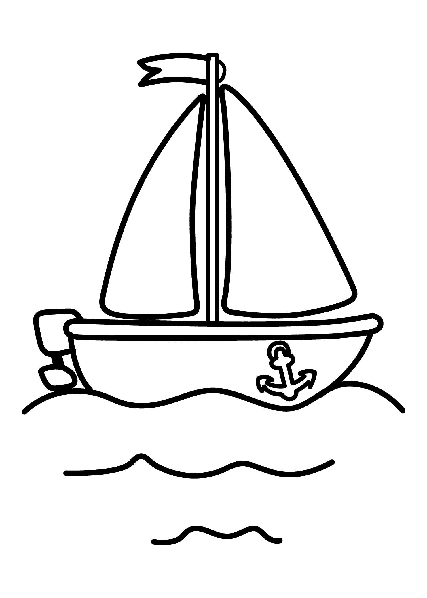 Download 21 Printable Boat Coloring Pages Free Download
