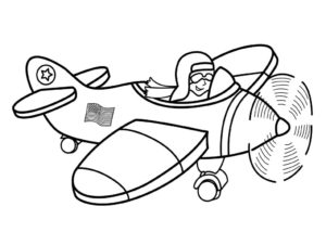 Airplane Coloring Pages To Print For Free