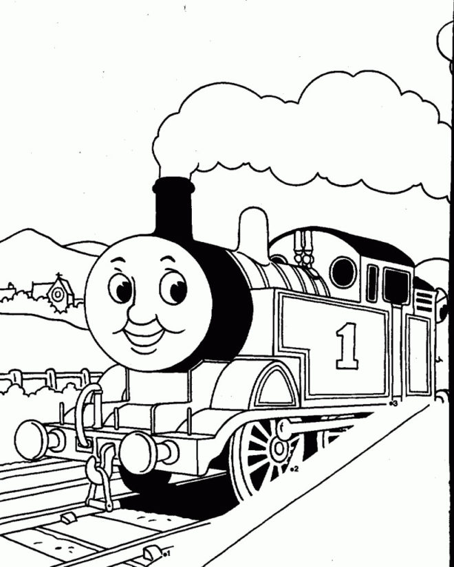 Train Coloring Pages for Free download