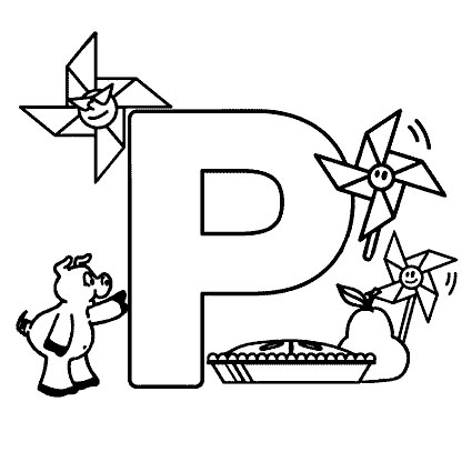 Free Coloring Pages Alphabet Letters