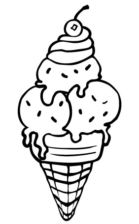 ice cream coloring pages for free download